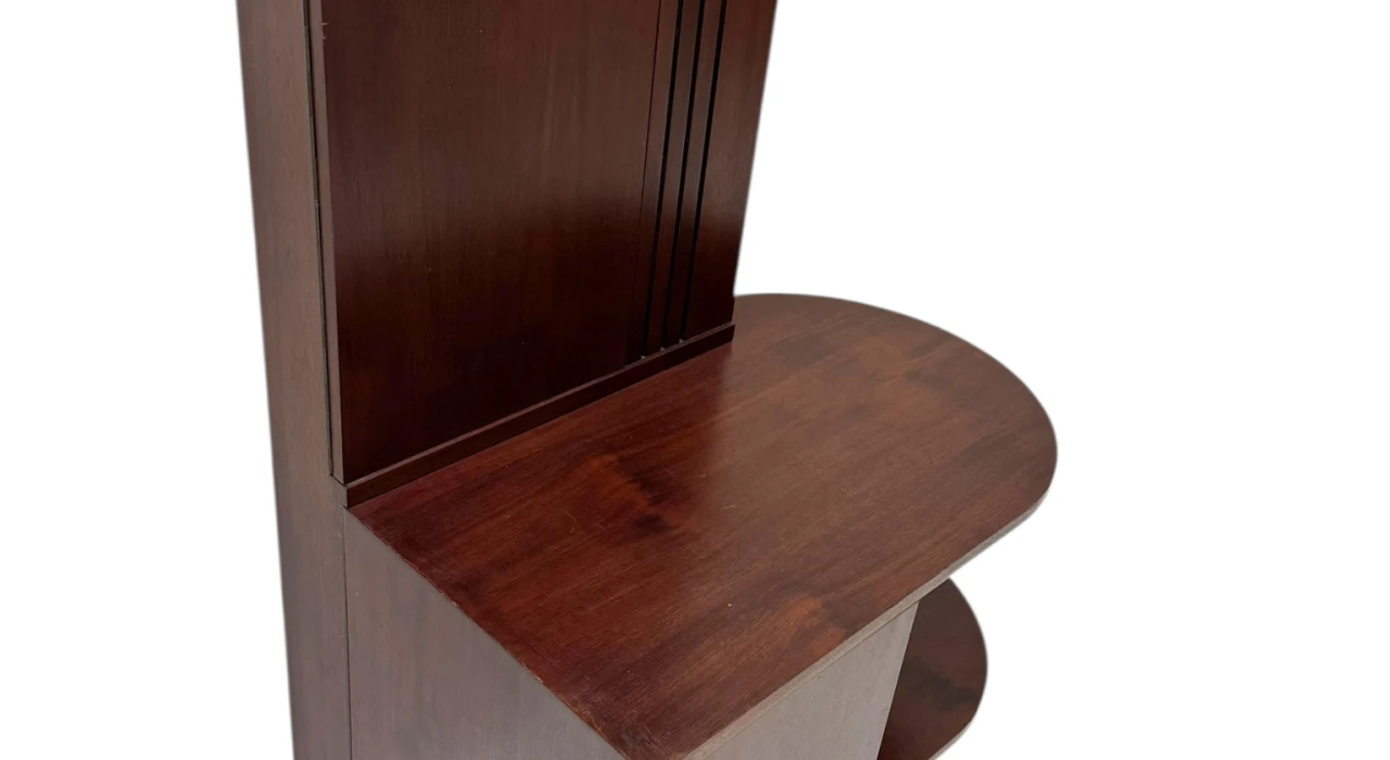 Art Deco Cabinet or Dry Bar with Clock, 1930s